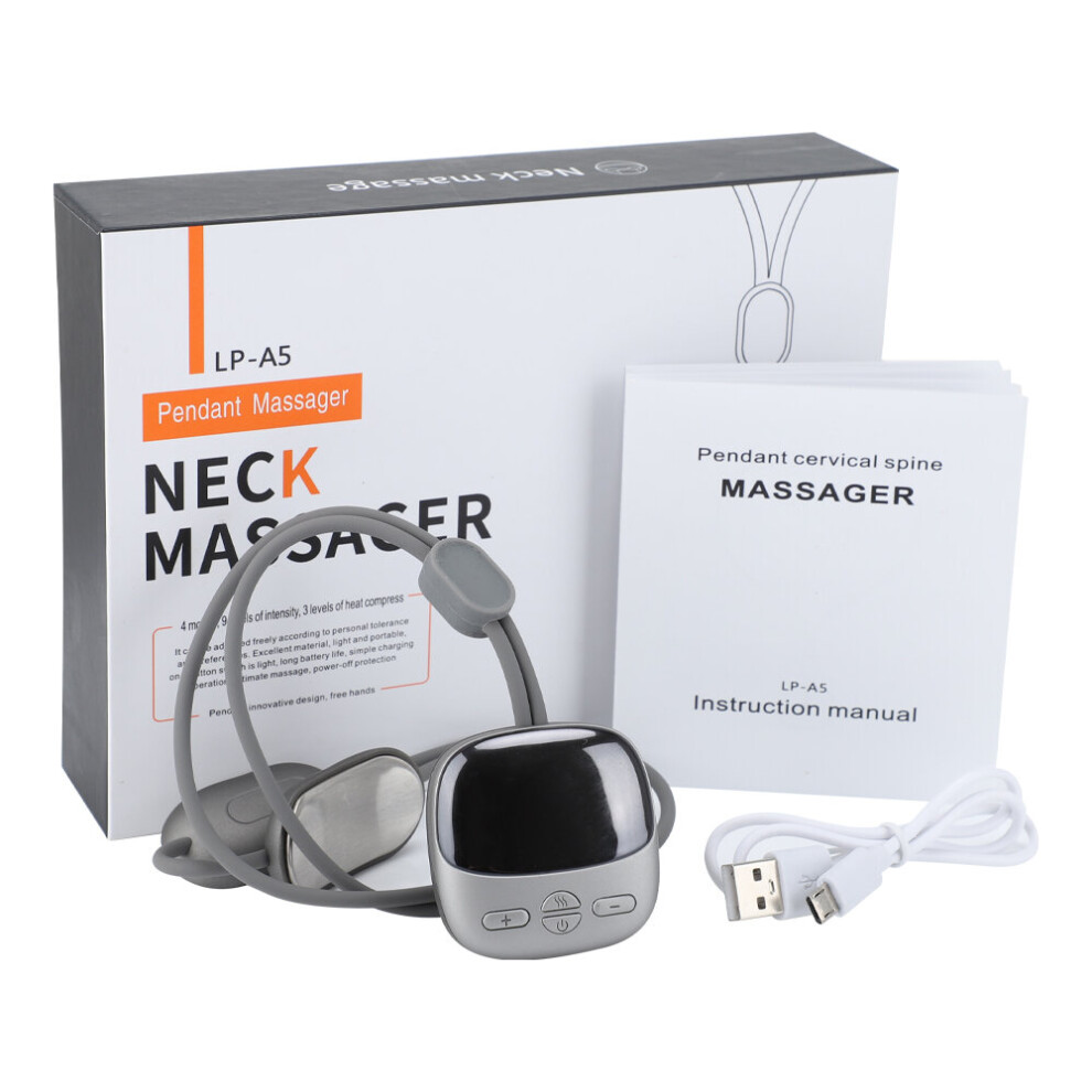 Dechoicelife Electric Cordless Neck Massager With Heat For Pain Relief Health Care 4 Modes 9 Levels Massage Deep Tissue Pulse Muscle Massage