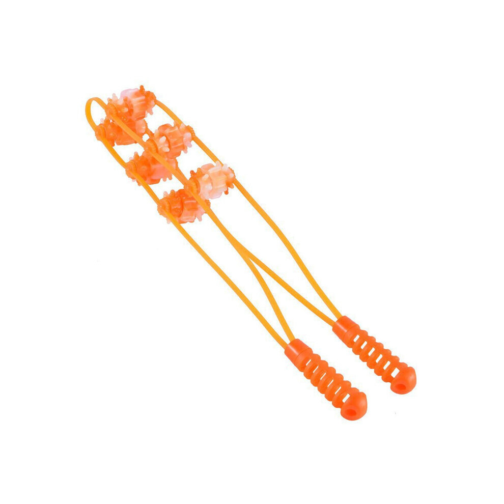Dechoicelife (A-Orange) Handheld Body Back Massage Roller Shoulder Neck Muscle Massager Cellulite Body Massager Fitness Physiotherapy Massage Roller