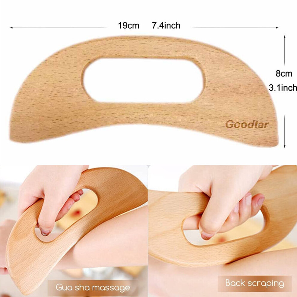 Dechoicelife (A-7) 1Pcs Wood Therapy Massage Tools,Wooden Therapy Tools For Body Muscle Pain Relief,Body Sculpting Tools,Fascia Massage