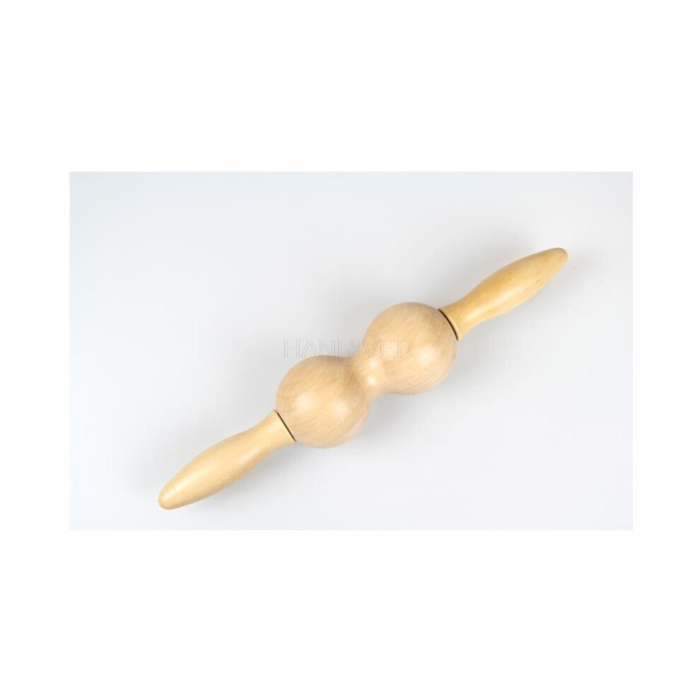 Dechoicelife Wooden Meridian Massager Manual Roller Rod Back Waist Shoulder Cervical Vertebra Wooden Massager Whole Body Hammer