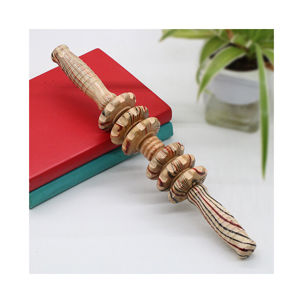 Dechoicelife Orange (A-) Wood Therapy Tools For Body Contour Lymphatic Massage Wooden Massage Tools Maderotherapy Cellulite Massager Roller For Body