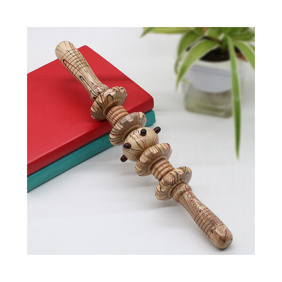 Dechoicelife Gold (A-) Wood Therapy Tools For Body Contour Lymphatic Massage Wooden Massage Tools Maderotherapy Cellulite Massager Roller For Body