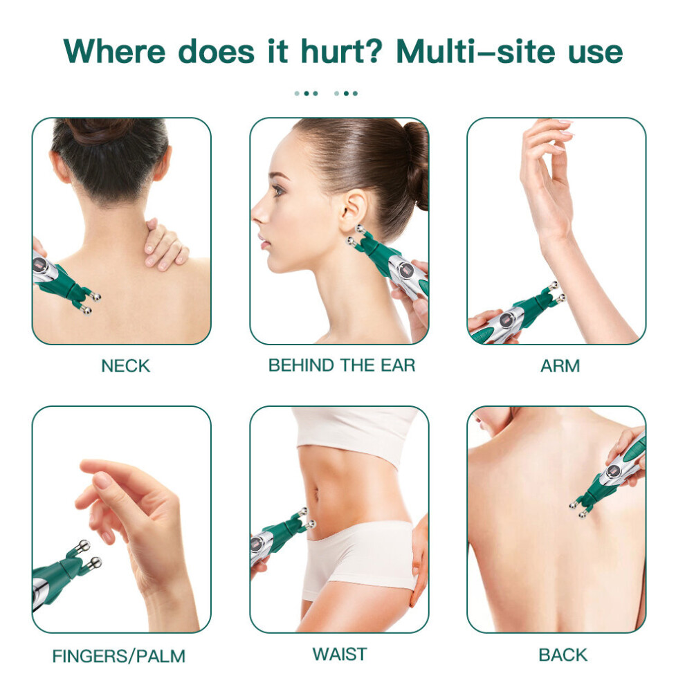 Dechoicelife New Meridian Electric Massage Pen Acupuncture Pain Relief Muscle Circulation Massager Electronic Therapy Meridian Energy Pen