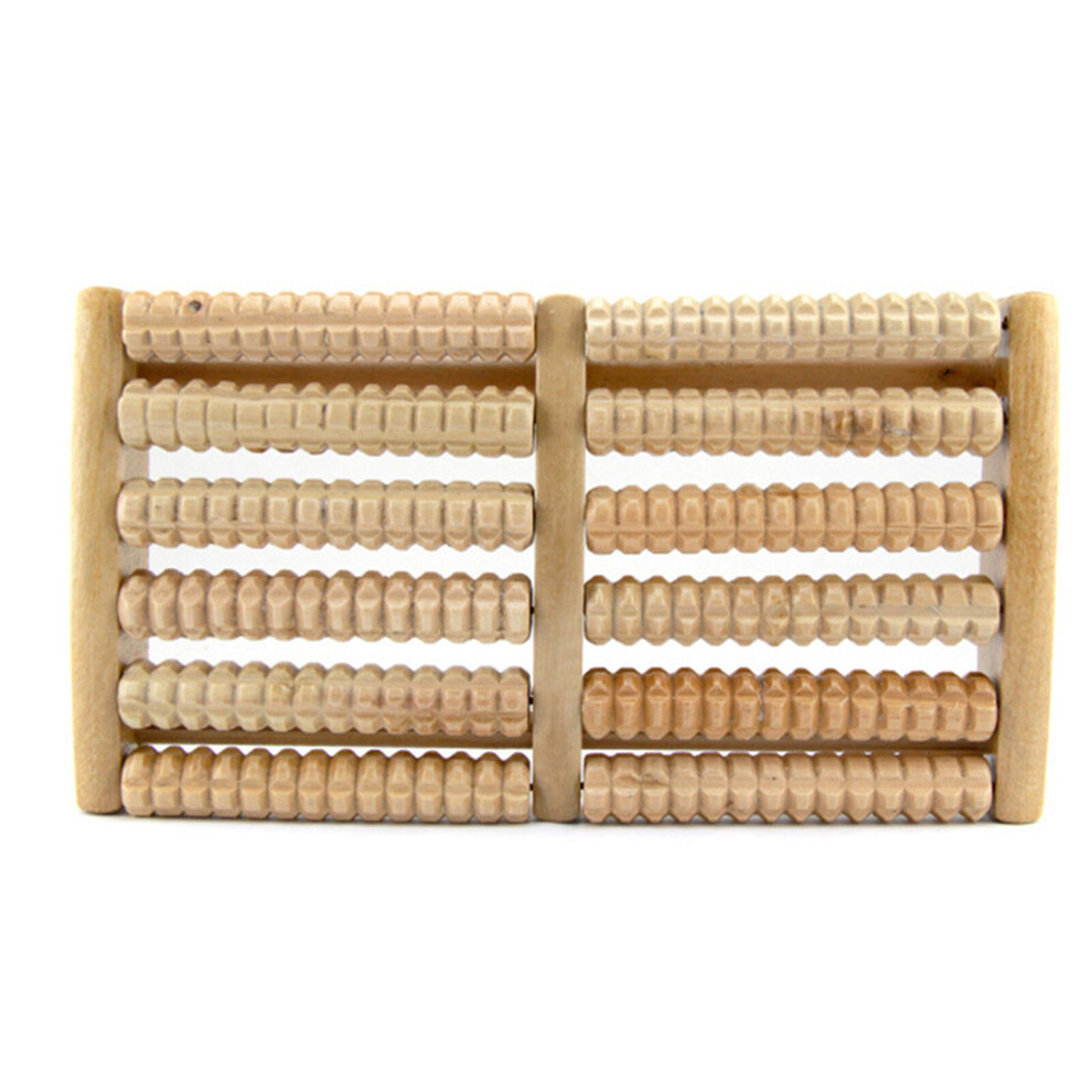 Dechoicelife (A-B) Dual Wooden Foot Feet Massager Roller Relieves Plantar Fasciitis Heel Arch Pain Stress Relief & Relaxation Tool Product
