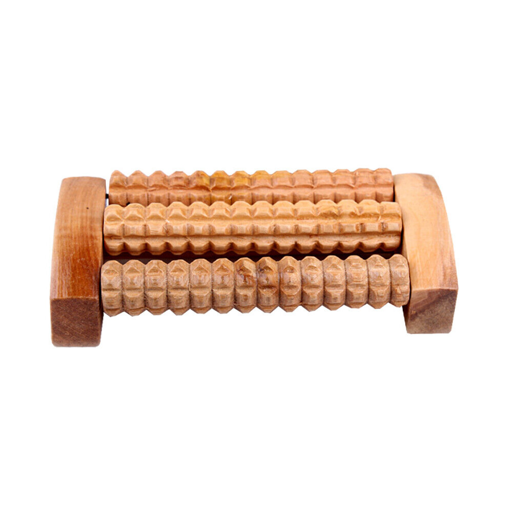 Dechoicelife (A-3 Row) Wooden Foot Roller 3 5 Row Wood Care Massage Reflexology Relax Relief Massager Spa Gift Anti Cellulite Foot Massager Care Tool