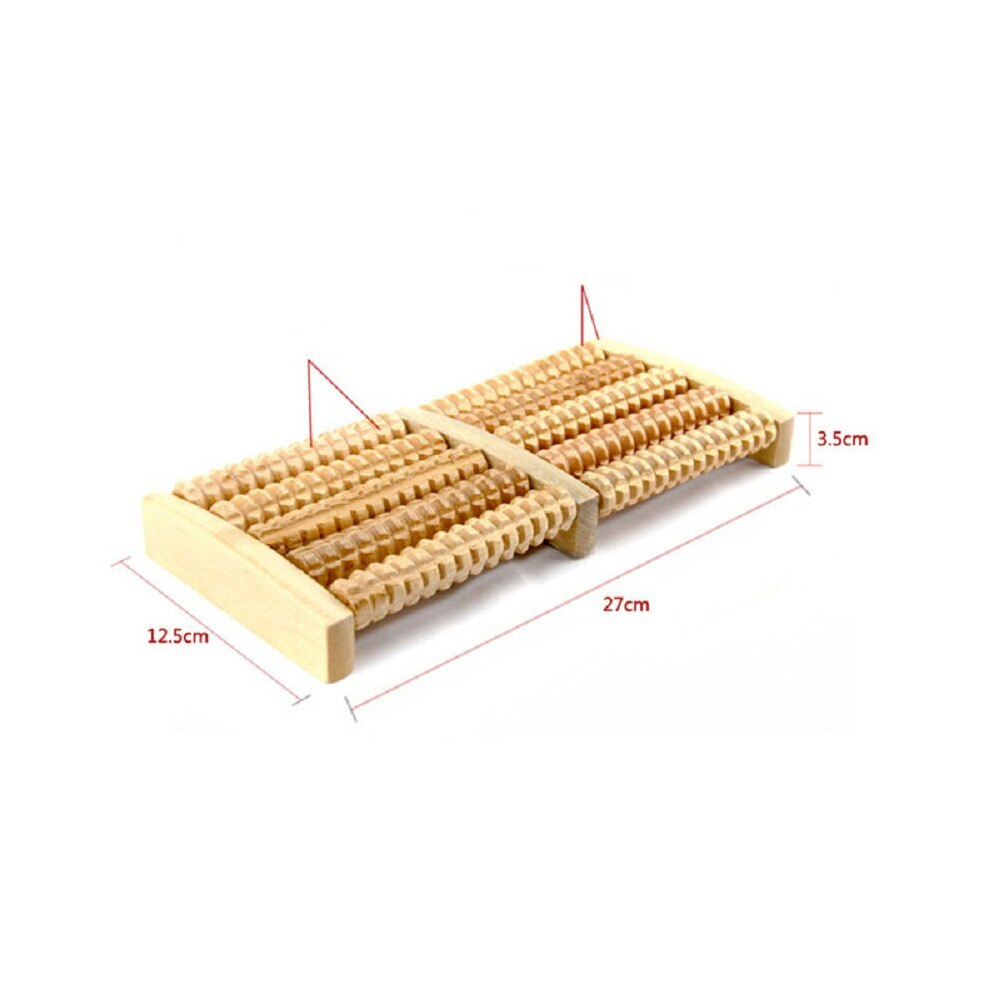 Dechoicelife (A-5 Row) Wooden Foot Roller 3 5 Row Wood Care Massage Reflexology Relax Relief Massager Spa Gift Anti Cellulite Foot Massager Care Tool