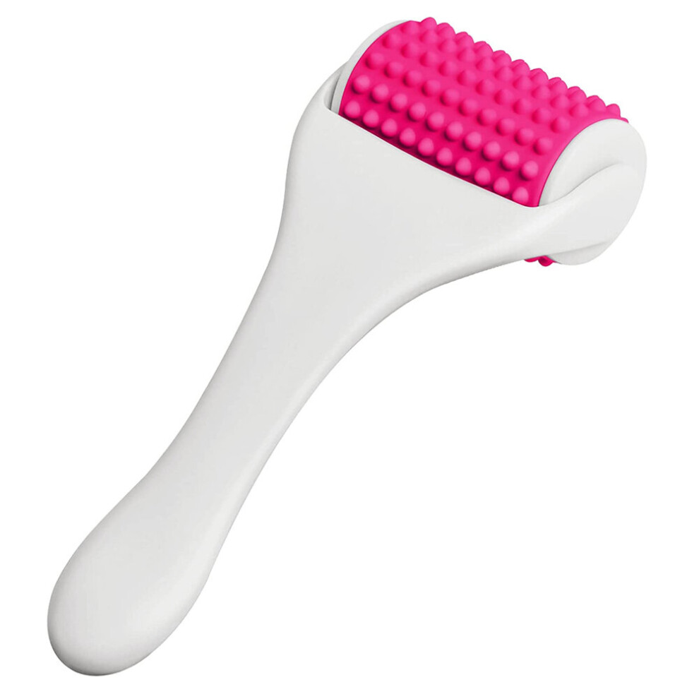 Dechoicelife White (A- Rose) Fascia Release And Cellulite Remover Muscle Massage Roller Fascia Roller For Muscles Relief Body Roller Deep Tissue Massage Tool