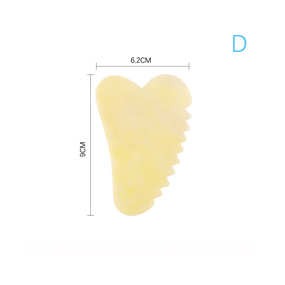 Photos - Facial Cleansing Brush  Gua Sha Board Natural Jade Guasha Scraper Board Massager For Face Body Gouache Scraper Skin Lifting Wrinkle Remover Be(a-D)
