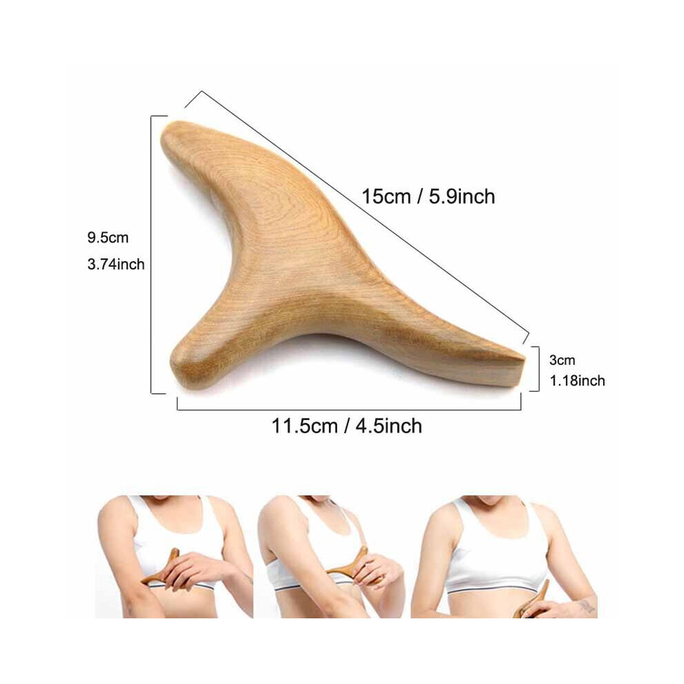 Dechoicelife (A-Wood Massage Tool 1) Wood Therapy Massage Tools, Cellulite Massager, Lymphatic Drainage Massager, Reduce Cellulite, Increased Lymphatic Circulation