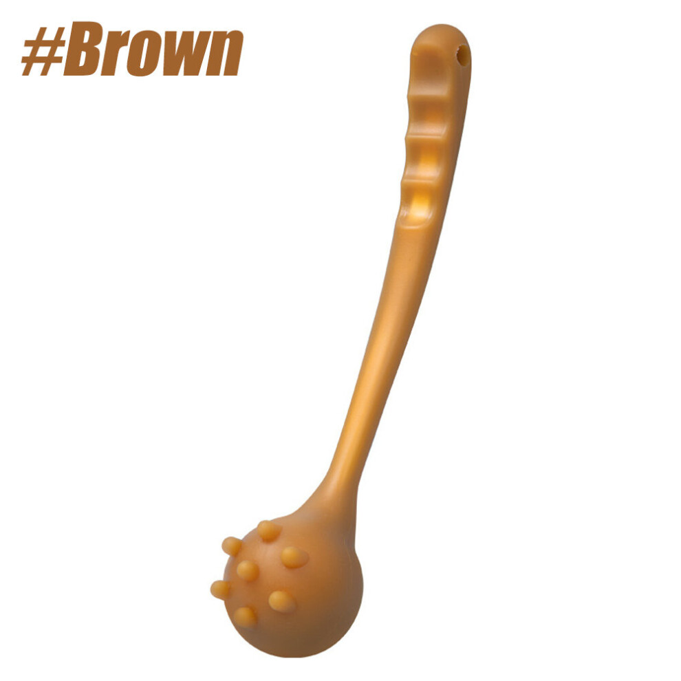 Dechoicelife Brown (A-) Soft Silicone Bendable Massage Hammer Muscle Back Legs Body Fascia Massager For Anti-Cellulite, Lymphatic Drainage, Muscle Relax