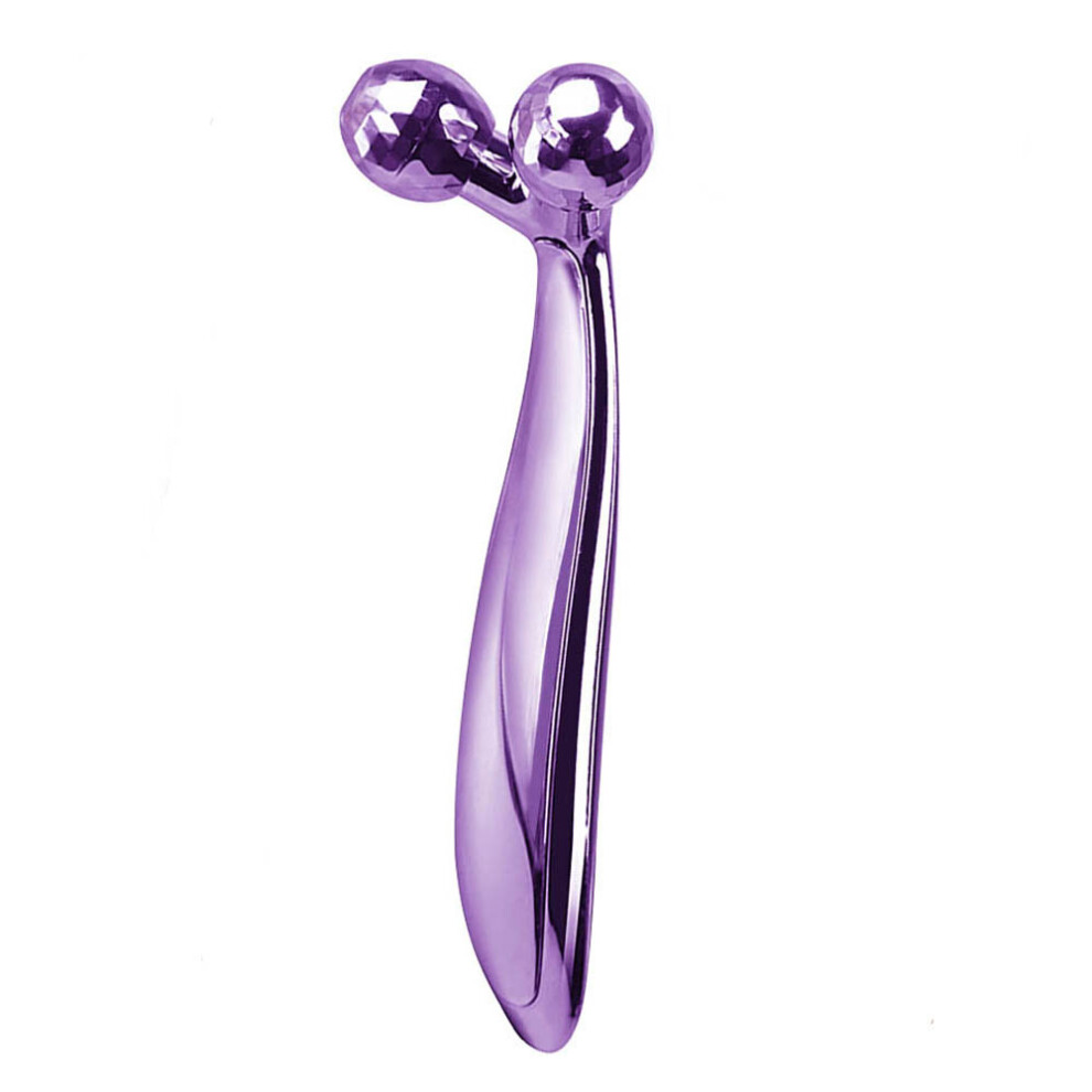 Dechoicelife Purple (A-) Face Roller Massager Thin Face Massager 360 Rotate Full Body Shape Y Shape Massagers Aniti Wrinkle Lifting Facial Massage Tool