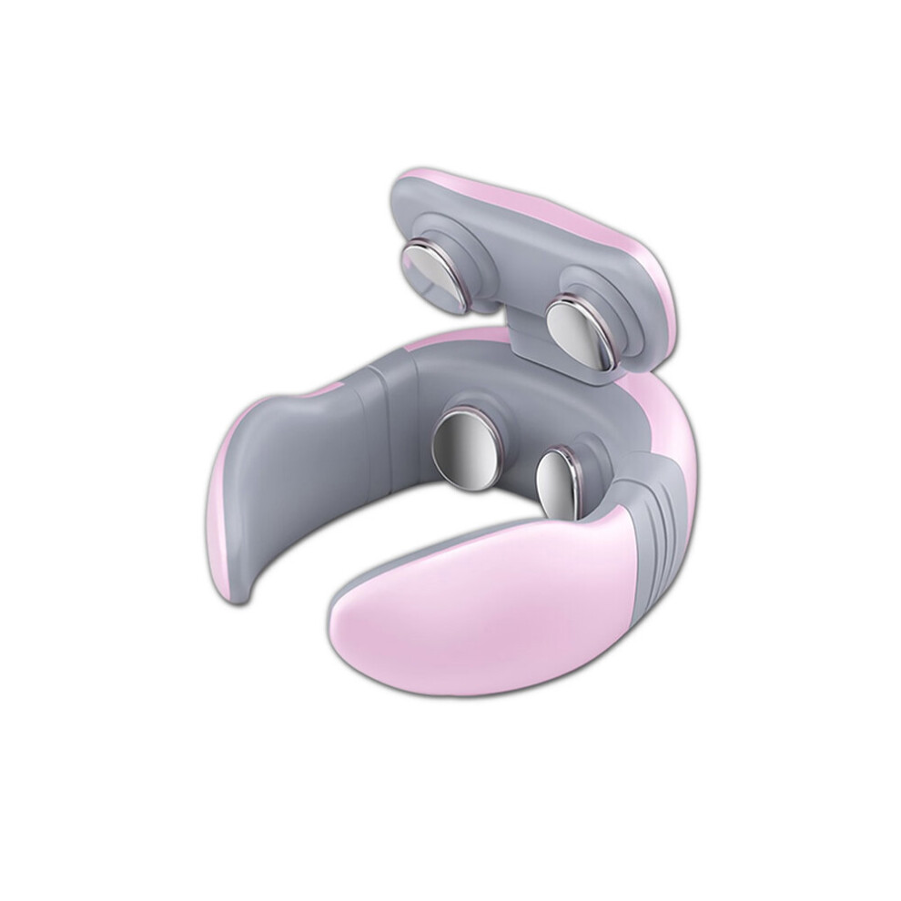 Dechoicelife Pink (A-) Body Massager Relaxation Vertebra Physiotherapy Pain Relief Back Cervical Massage Machine Smart Electric Neck Massager Pulse