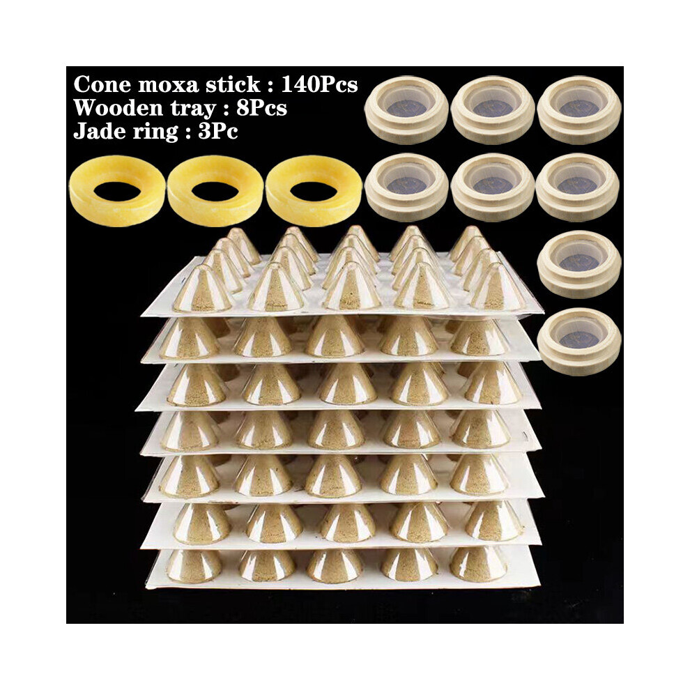 Dechoicelife (A-Large Set) Heating Jade Massage Tower Moxibustion Stick Moxa Therapy Warm Acupuncture Meridian Cure Prostatitis And Dysmenorrhea Symptoms