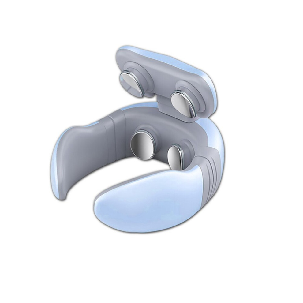 Dechoicelife Blue (A-) Body Massager Relaxation Vertebra Physiotherapy Pain Relief Back Cervical Massage Machine Smart Electric Neck Massager Pulse