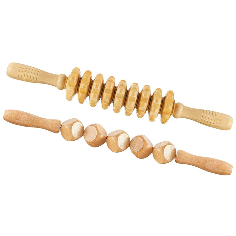 Dechoicelife (A-Auburn) Healthy Body Wooden Gua Sha Tools Paddle Massager Wood Therapy Massage Tool Lymphatic Drainage Massager For Anti-Cellulite