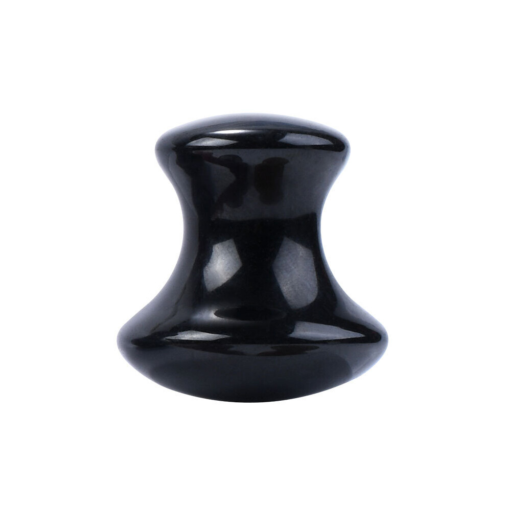 Dechoicelife (A-Black) Natural Rose Quartz Jade Stone Massager Facial Roller Beauty Mushroom Shape Massage Eye Neck Care Slimming Tools Health Beauty