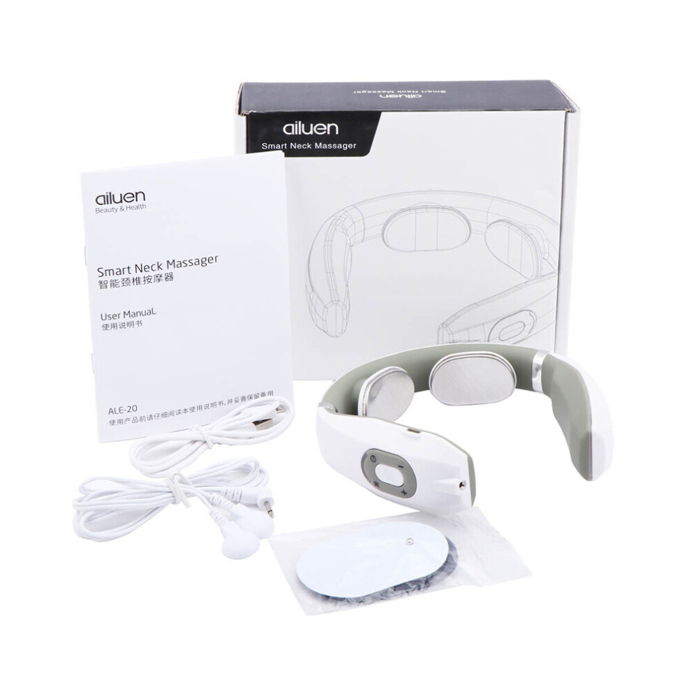 Dechoicelife (A-Type 5) Electric Neck Massager Cervical Massager Tens Low Frequency Pulse Heating Ems Microcurrent Shiatsu Relaxing Massage Pain Relief