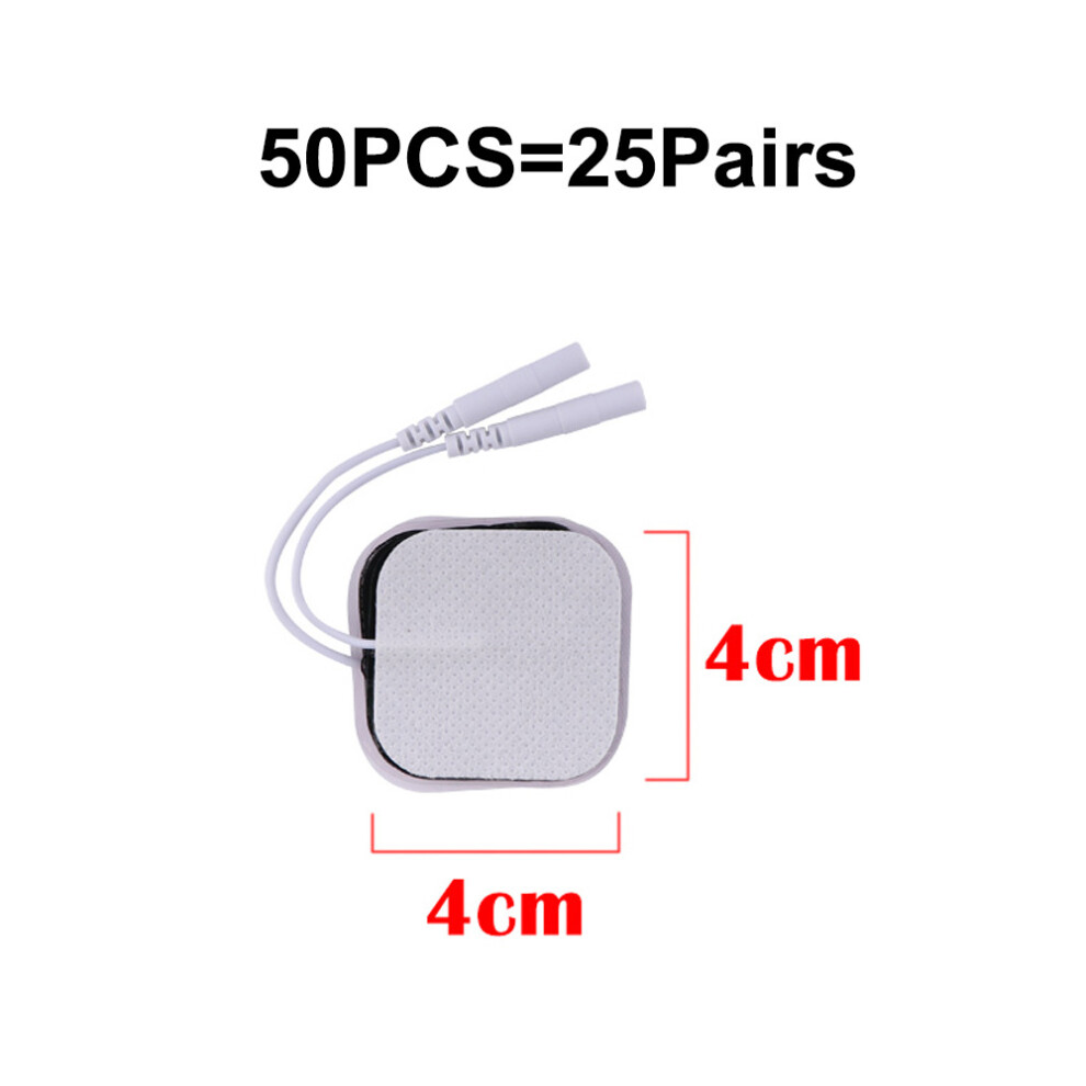 Dechoicelife (A-50Pcs 4X4cm) 150/50/20/10P Tens Ems Electrode Pads Gel Patch For Electrode Stickers Electrodes Physiotherapy Massager Nerve Muscle Stimulator