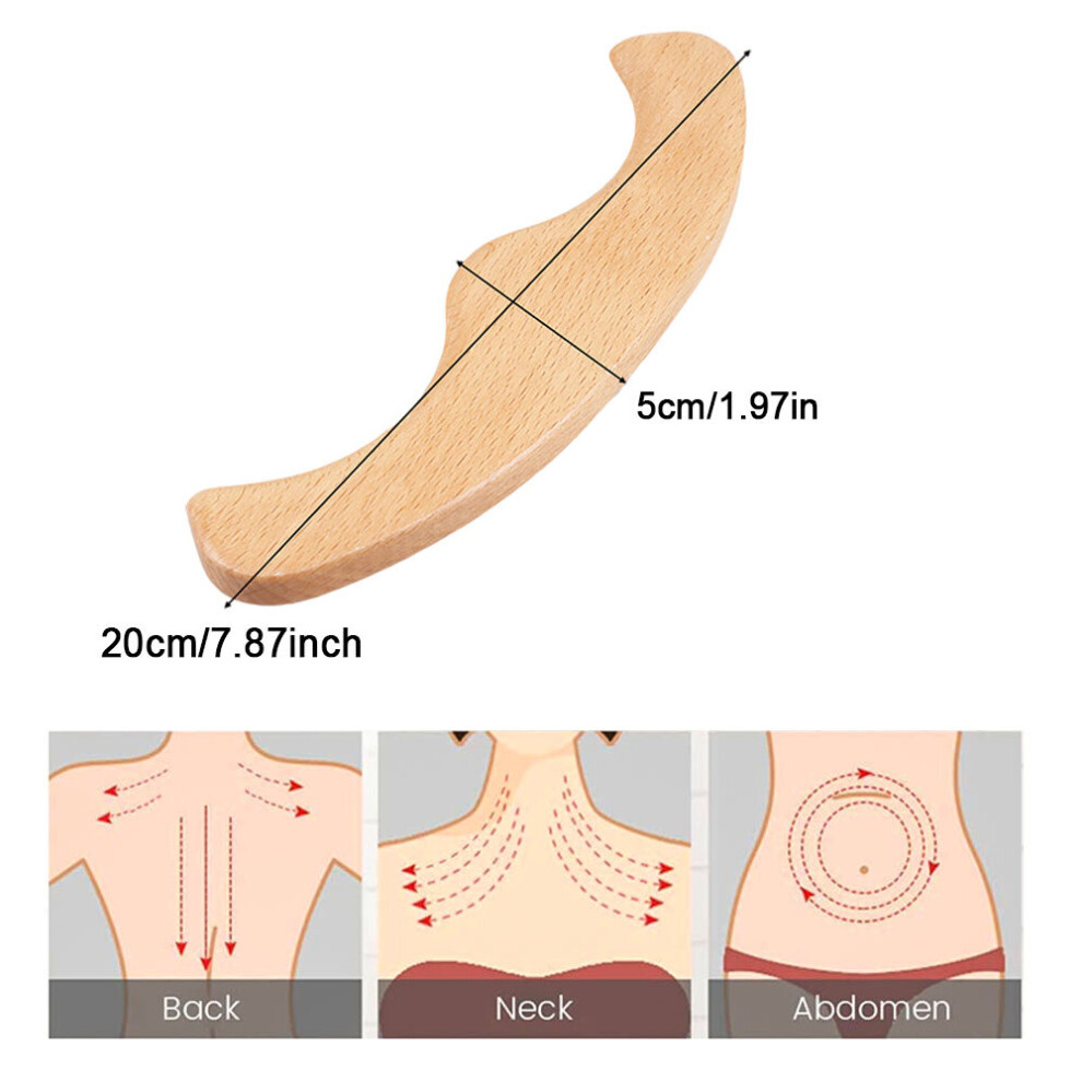 Dechoicelife (A-D) Wooden Hand Hexagonal Massager Wood Body Foot Reflexology Acupuncture Massage Roller For Anti-Cellulite Lymphatic Drainage