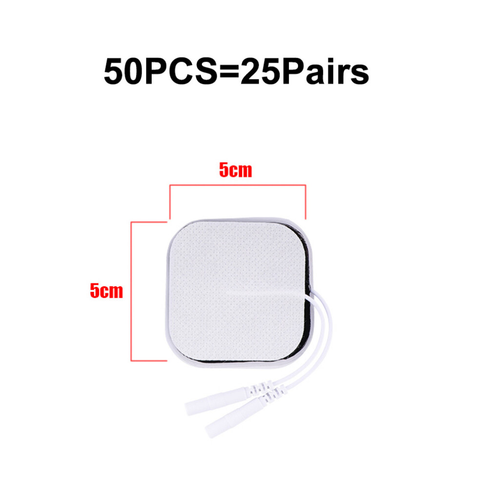 Dechoicelife (A-50Pcs 5X5cm) 150/50/20/10P Tens Ems Electrode Pads Gel Patch For Electrode Stickers Electrodes Physiotherapy Massager Nerve Muscle Stimulator