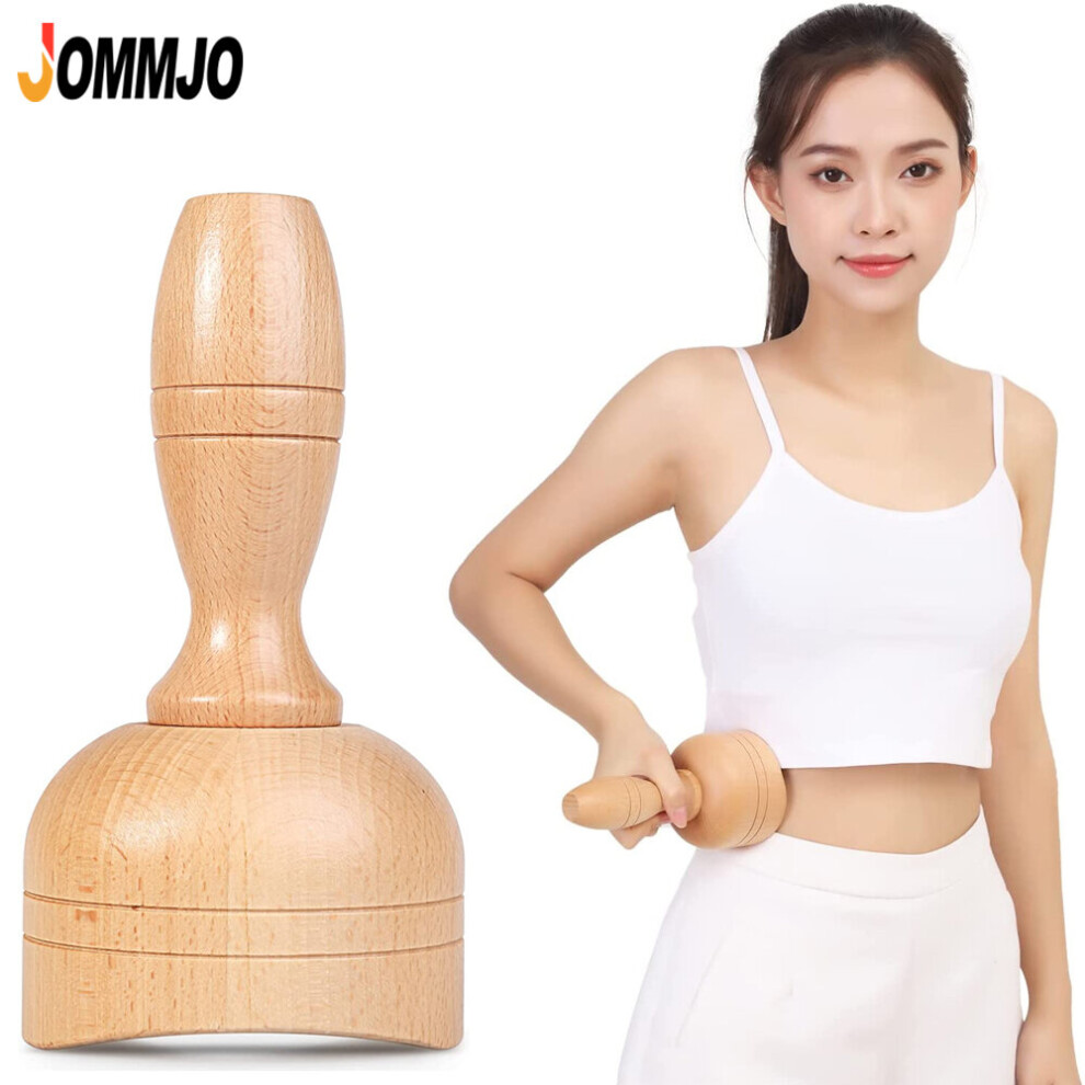 Dechoicelife Wooden Swedish Massage Cup, Manual Anti Cellulite Suction Cup,For Lymphatic Drainage, Body Sculpting Tool For Muscle Relaxation