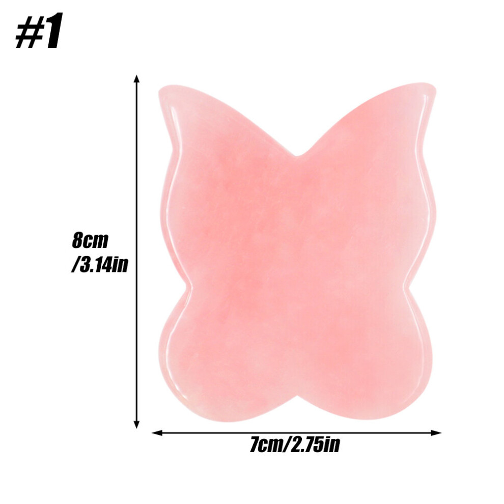 Dechoicelife (A-Type1) Gua Sha Massage Tool For Scraping Facial,Body Skin Massage Made Of Rose Quartz Stone For Acupressure Scrapper Guasha Facial Tool