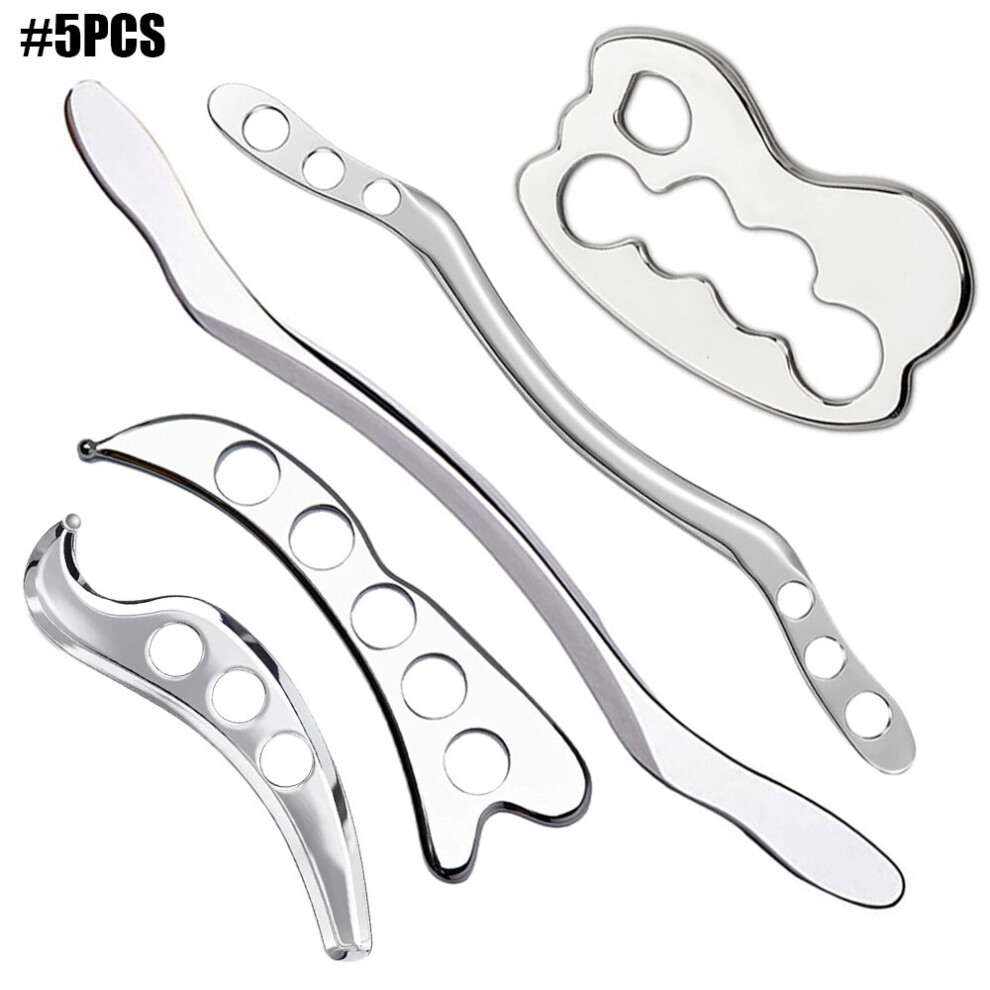 Dechoicelife (A-5Pcs) Gua Sha Board Massage Tools Deep Tissue Massage Fascia Recovery Muscle Mssager Guasha Scraping Board Gua Sha Scraper