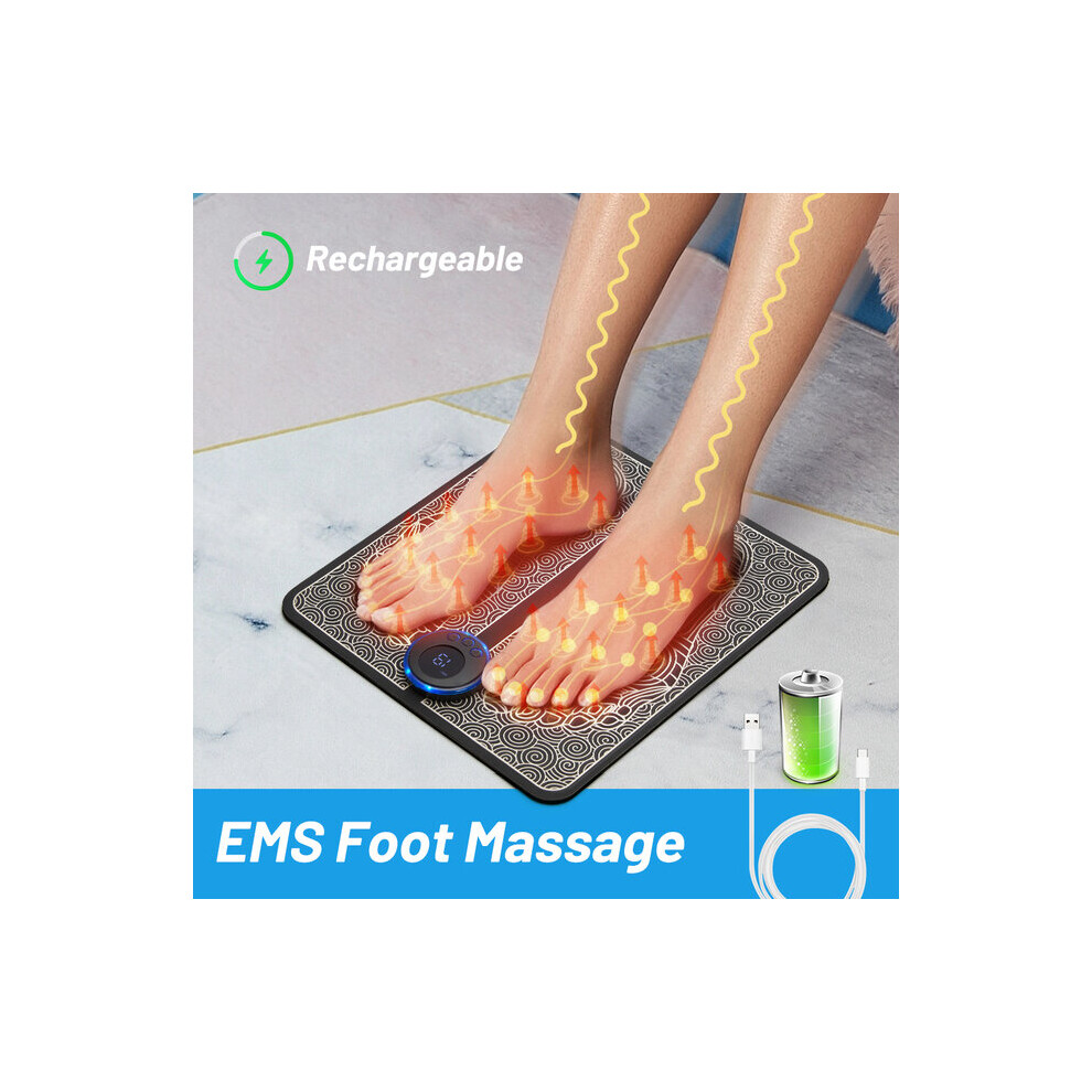 Dechoicelife (A-Foot Massager) Rechargeable Neck Massager Electric Neck Massage Ems Cervical Vertebra Massage Patch For Muscle Pain Relief