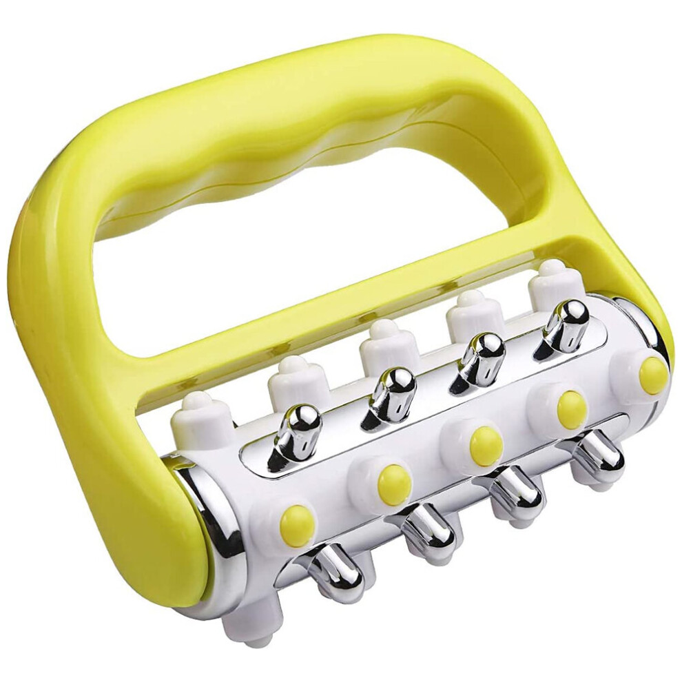 Dechoicelife Yellow (A-1Pc) Cellulite Massager Fascia Release And Muscle Massage Roller Mini Trigger Point Deep Tissue Myofascial Release Tool Body Massager