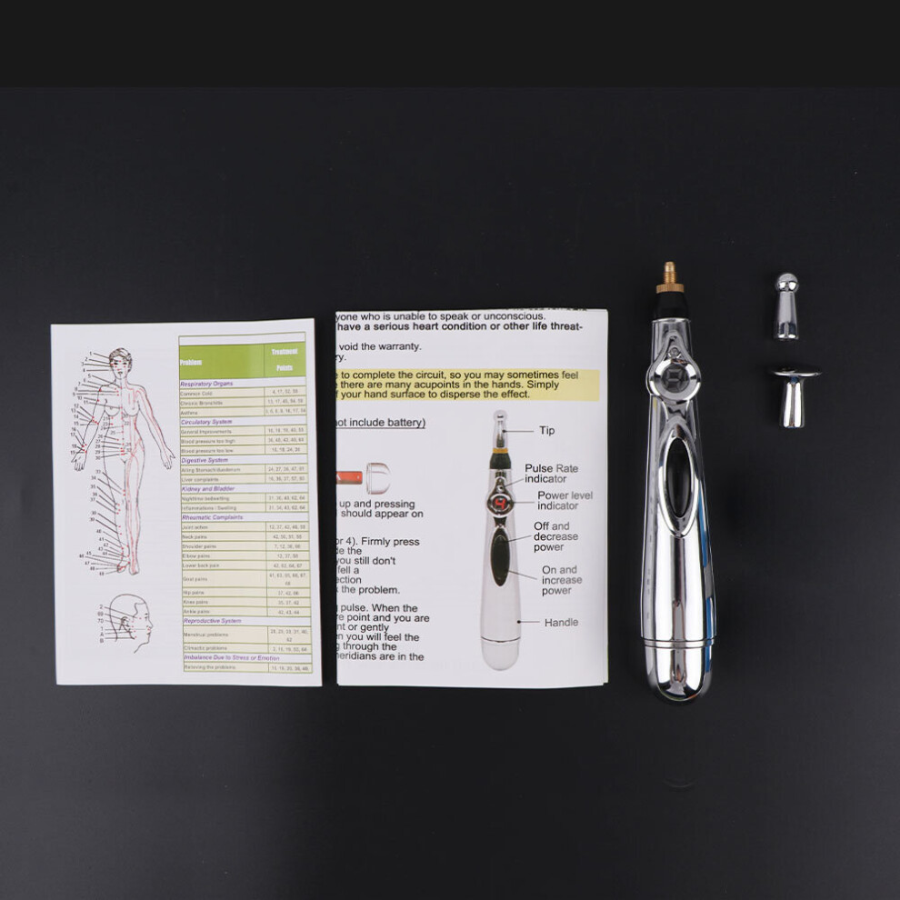 Dechoicelife (A-Pen) Electric Neck Massager Hot Compress Back Tens Cervical Pain Relief Ems Vertebra Physiotherapy Acupuncture Massage Pen Healthcare