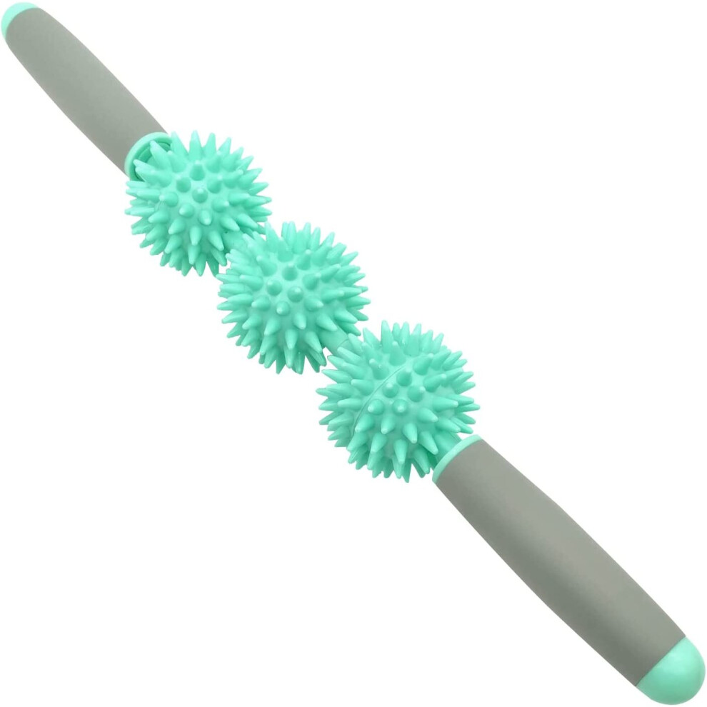 Dechoicelife Green (A-) Fascia Muscle Roller,Neck And Back Massager For Cellulite And Sore Muscles,Trigger Point Body Roller Deep Tissue Massage Stick