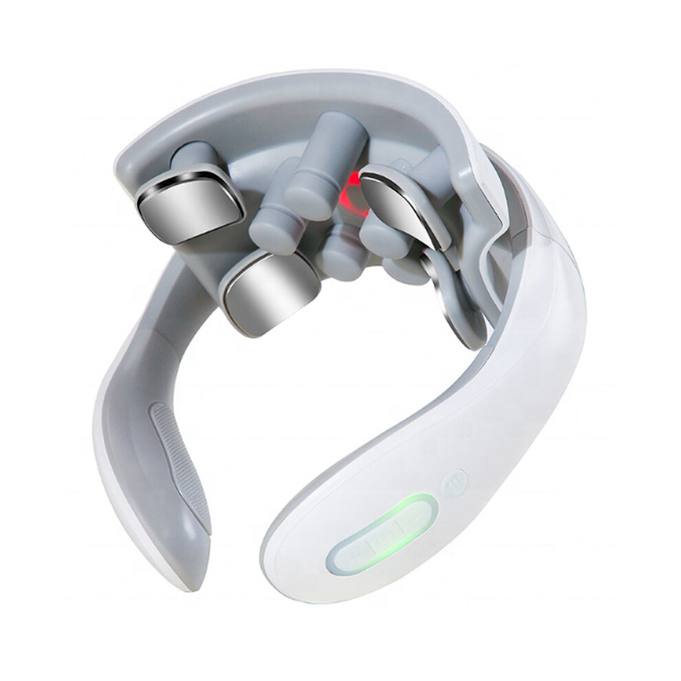 Dechoicelife Electric Neck And Back Massager Magnetic Osteochondrosis Treatment Pulse Shiatsu Back Massage Cervical Physiotherapy Machine