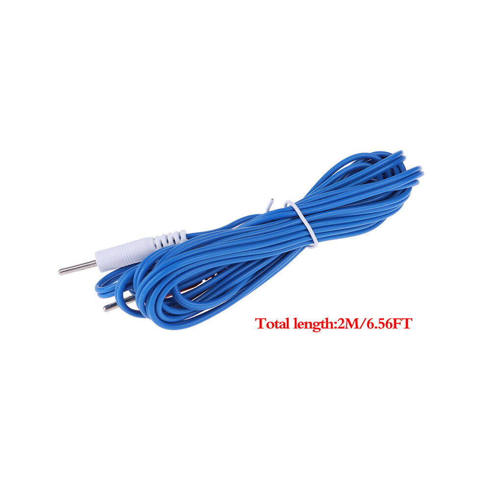 Dechoicelife (A-No.1) 2.35Mm New Electrotherapy Electrode Lead Electric Shock Wires Cable For Massager Connection Cable Massage And Relaxation 2Plugs