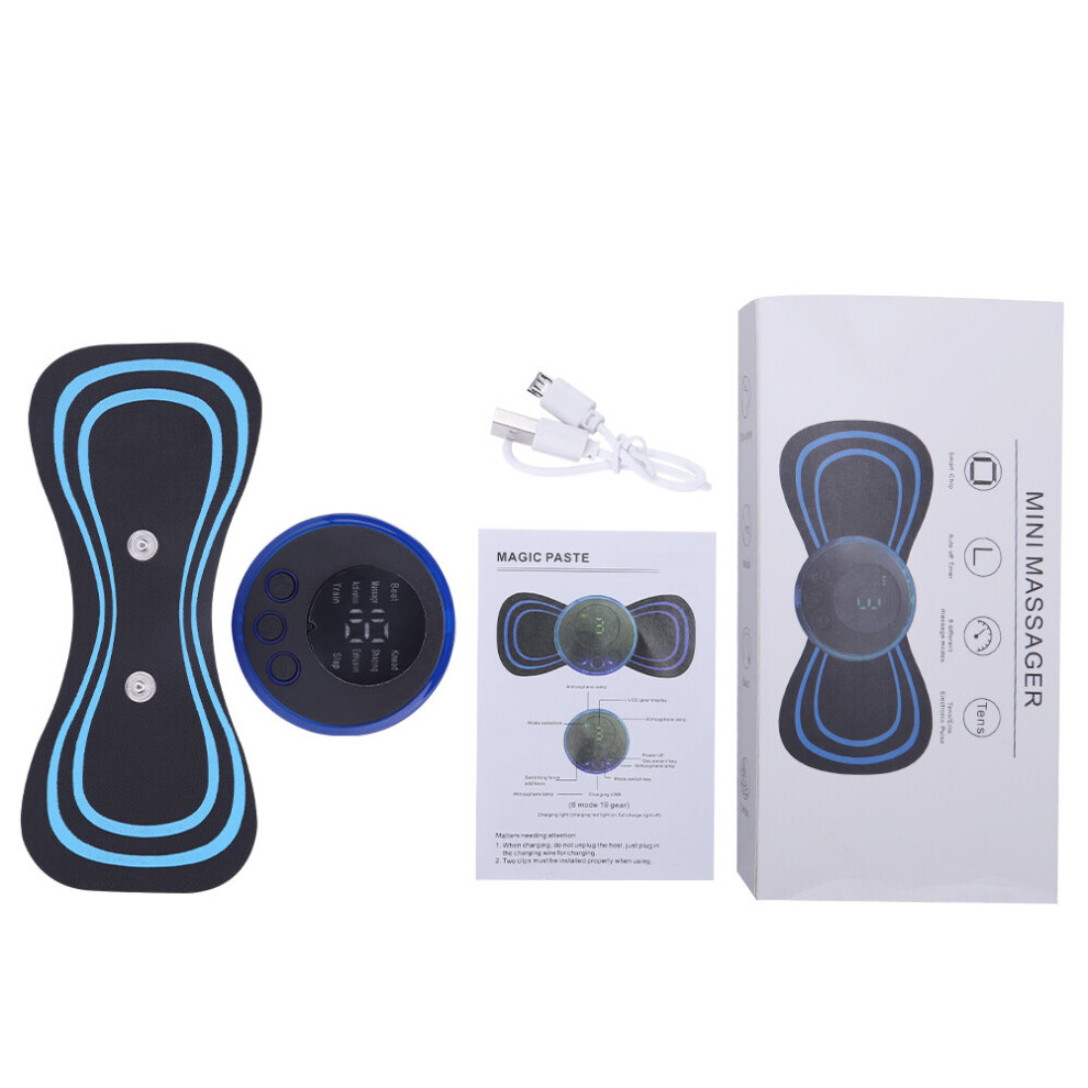 Dechoicelife (A-Massager) Ems Neck Stretcher Electric Massager Electronic Cervical Massage Patch 8 Mode Vertebra Massage For Relieve Fatigue Health Care