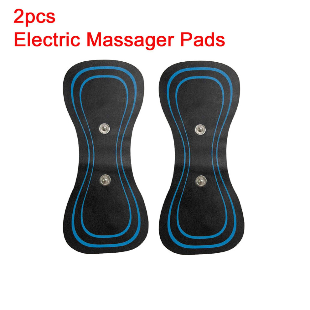 Dechoicelife (A-2Pcs Patch) Ems Neck Stretcher Electric Massager Electronic Cervical Massage Patch 8 Mode Vertebra Massage For Relieve Fatigue Health Care