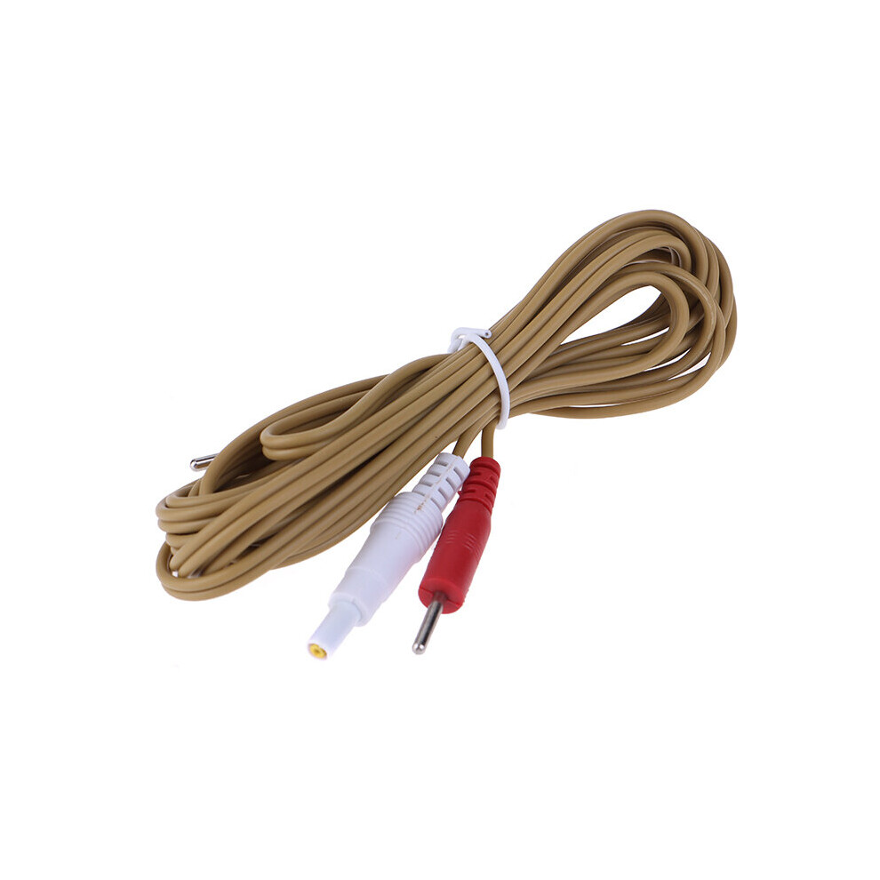 Dechoicelife (A-No.2) 2.35Mm New Electrotherapy Electrode Lead Electric Shock Wires Cable For Massager Connection Cable Massage And Relaxation 2Plugs