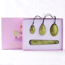 (a-Egg Wand Box) Jade Drilled Eggs Women's Yoni Eggs Massage Stones Healing Crystal Healing Exercise Eggs for Kegel Exercise Train Pelvic Muscles