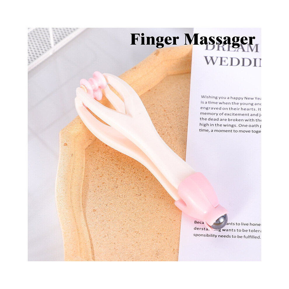 Dechoicelife Unisex Pink (A- Finger) Grabki Do Skory Five-Claw Scalp Magnetic Bead Head Massage Ball Comb Five Finger Massager Stress Release Hair Brush Glowy Rake
