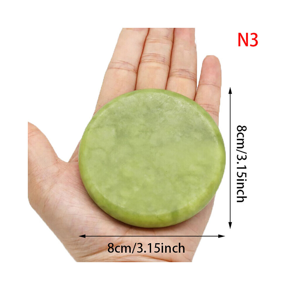 Dechoicelife Green (A-N3) Natural Massage Stones Jade Stones Cold Rock For Spa Deep Tissue Massager