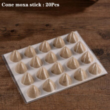 (a-Only moxa stick) Cone Moxibustion Stick Warm Jade Mat Moxa Therapy Suitable for Prostatitis and Dysmenorrhea Symptoms Strengthen Spleen Stomach