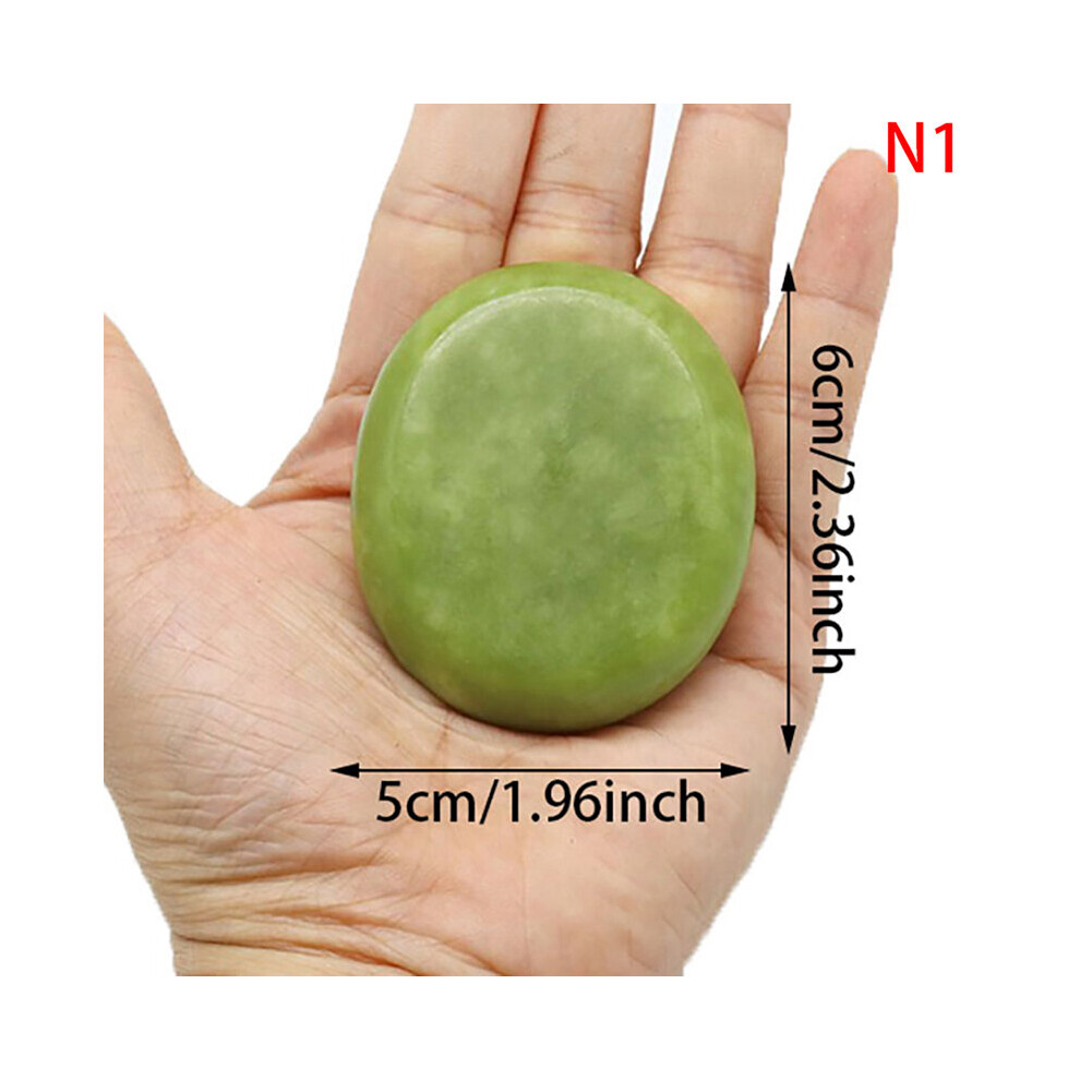 Dechoicelife Green (A-N1) Natural Massage Stones Jade Stones Cold Rock For Spa Deep Tissue Massager