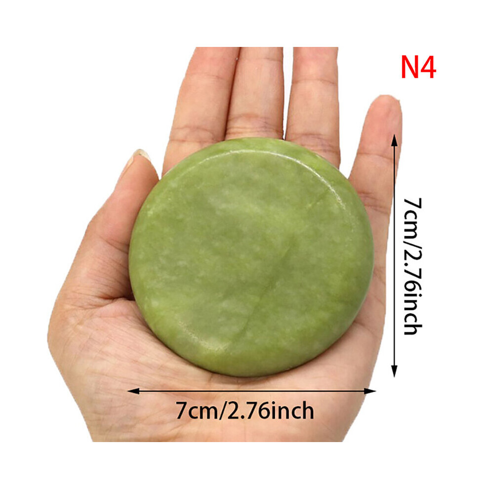 Dechoicelife Green (A-N4) Natural Massage Stones Jade Stones Cold Rock For Spa Deep Tissue Massager