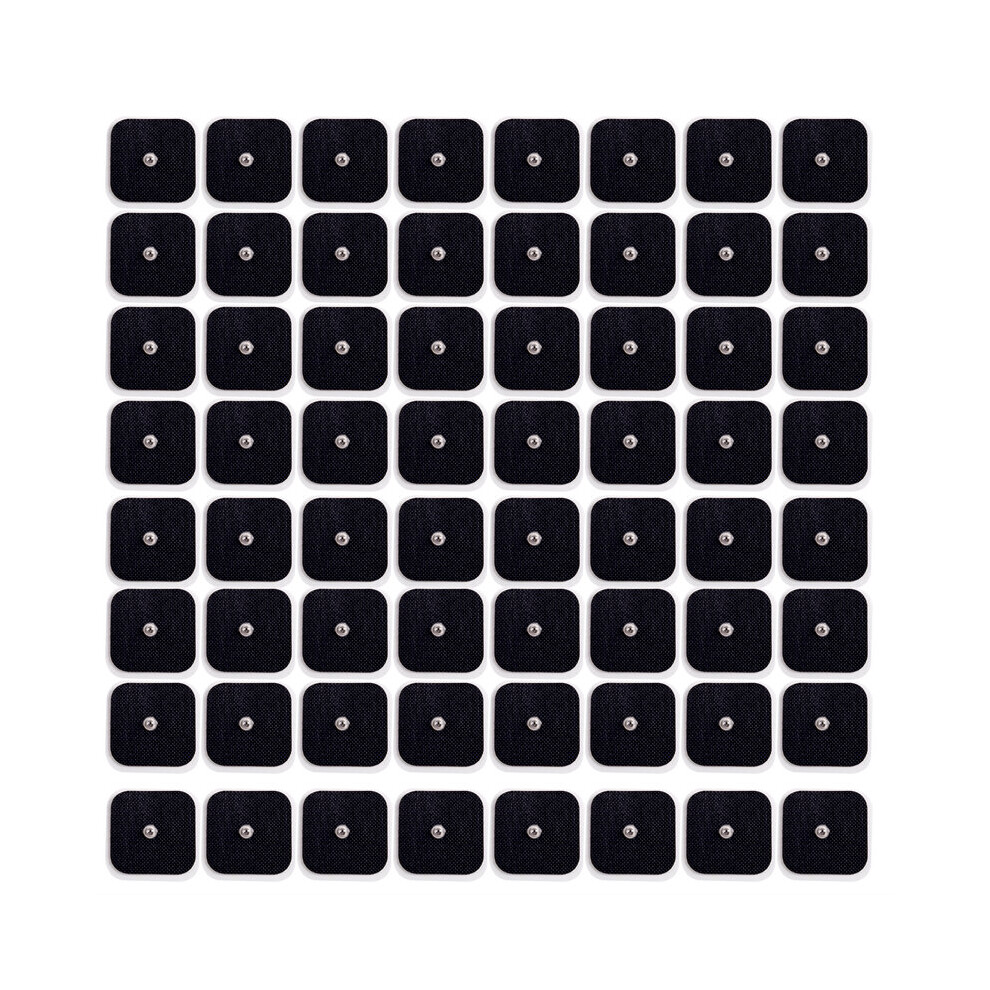 Dechoicelife Black (A-100Pcs5x5cm ) 50/100Pcs Physiotherapy Tens Electrode Pads For Tens Acupuncture Digital Therapy Compex Muscle Stimulator Machine Massager Pad