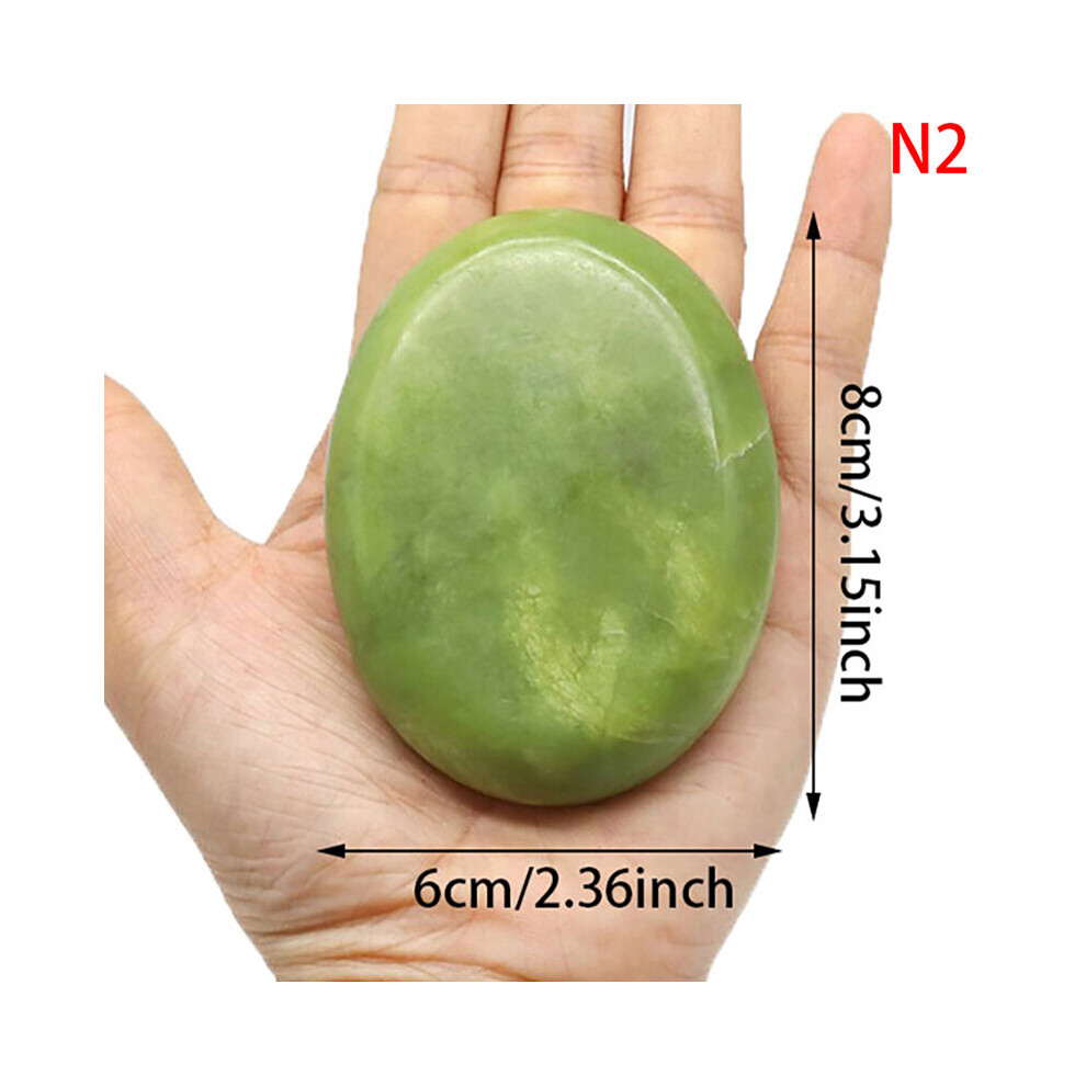 Dechoicelife Green (A-N2) Natural Massage Stones Jade Stones Cold Rock For Spa Deep Tissue Massager