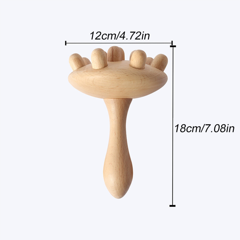 Dechoicelife (A-Style A) Wood Massage Stick For Cellulite Lymphatic Drainage,Wooden Manual Self Therapy Massage Tool For Muscle Deep Tissue,Body Massager