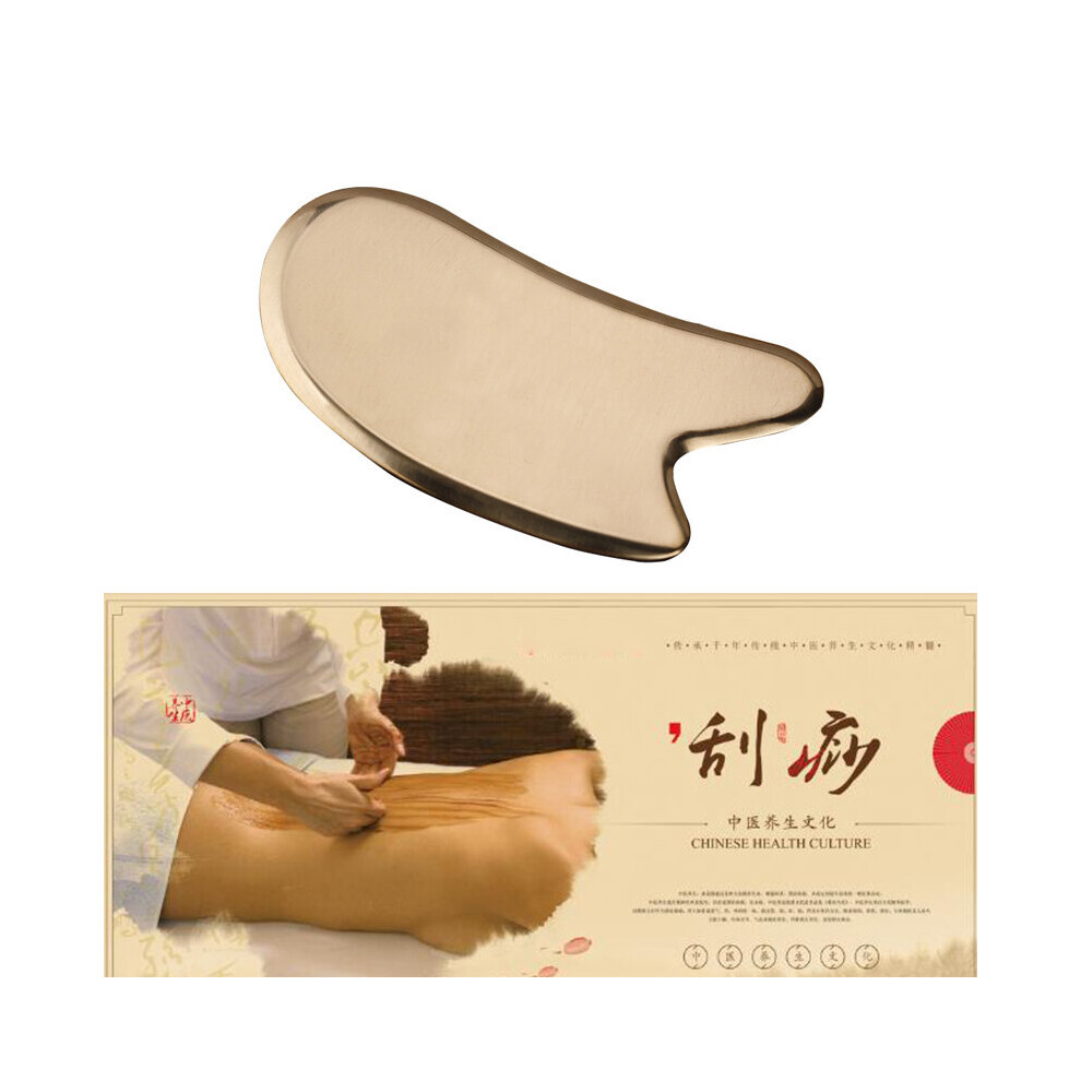 Dechoicelife Pure Copper Brass Gua Sha Board Body Massage Tool Guasha Board For Body Scraping Massager Tools Spa Body Massage Scraper