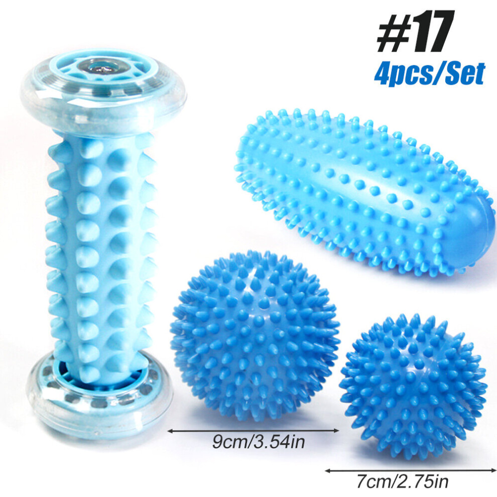 Dechoicelife (A-Set 17) Foot Massage Roller Heel Spur Hedgehog Ball Foot Massage Roller For Relief Of Muscle Soreness, Plantar Fasciitis Pain Relief