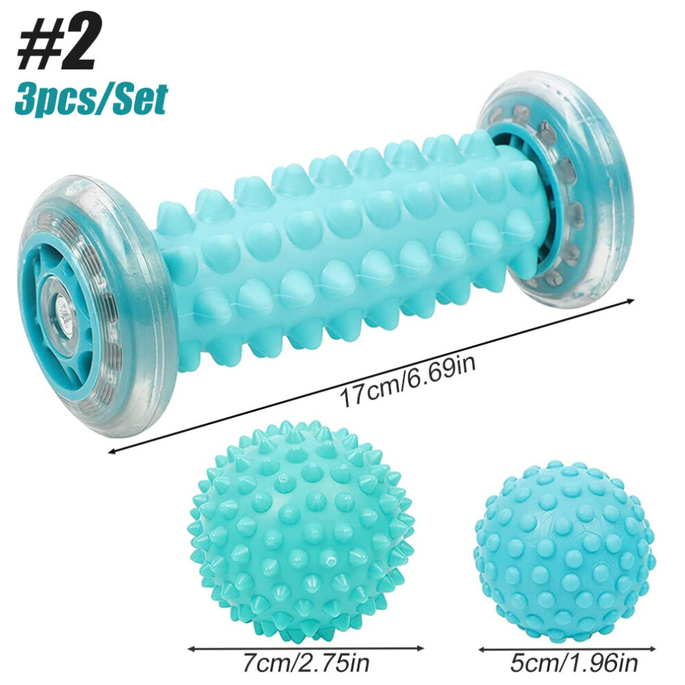Dechoicelife (A-Set 2) Foot Massage Roller Heel Spur Hedgehog Ball Foot Massage Roller For Relief Of Muscle Soreness, Plantar Fasciitis Pain Relief