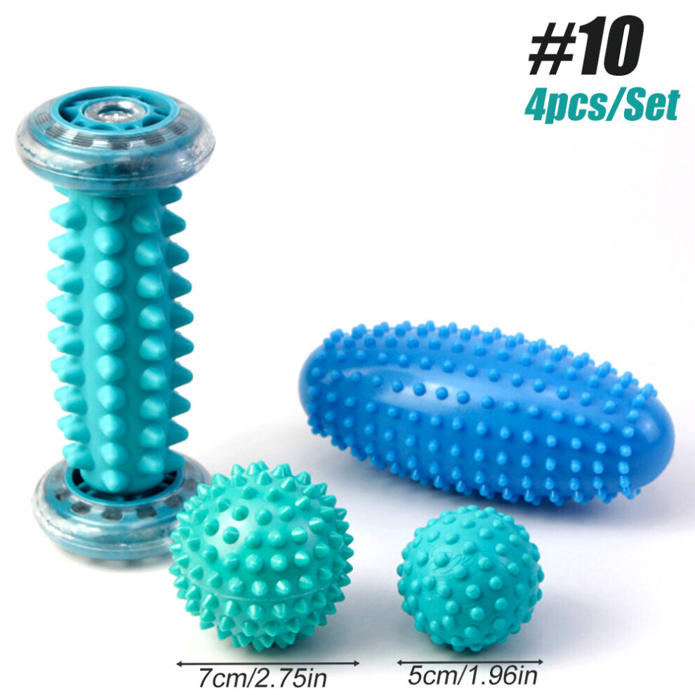 Dechoicelife (A-Set 10) Foot Massage Roller Heel Spur Hedgehog Ball Foot Massage Roller For Relief Of Muscle Soreness, Plantar Fasciitis Pain Relief