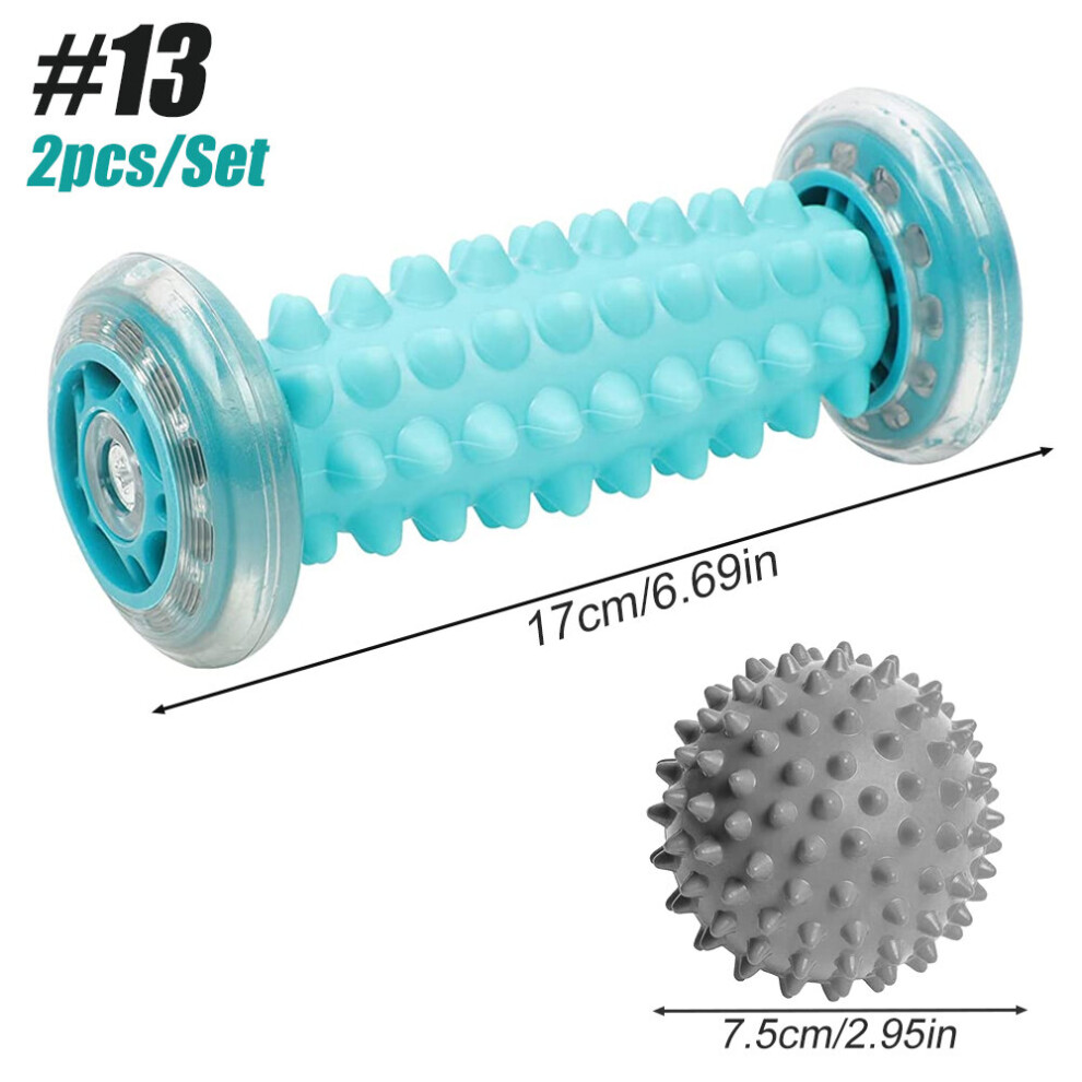 Dechoicelife (A-Set 13) Foot Massage Roller Heel Spur Hedgehog Ball Foot Massage Roller For Relief Of Muscle Soreness, Plantar Fasciitis Pain Relief
